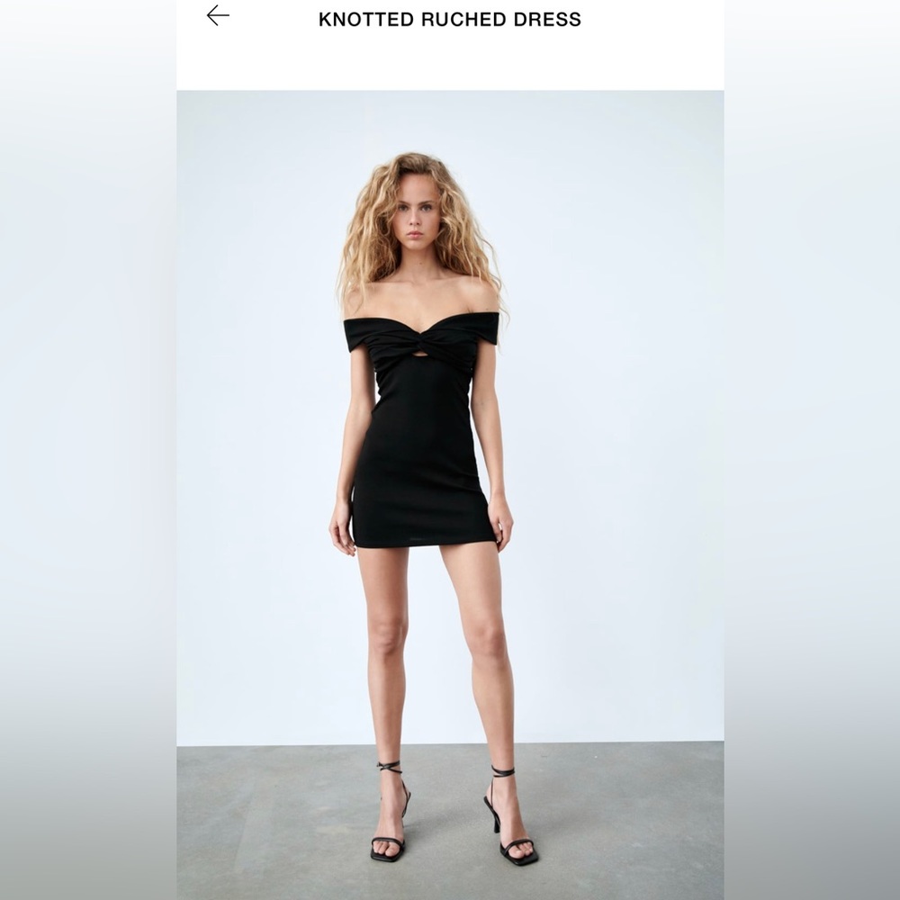 Knotted Ruched Dress